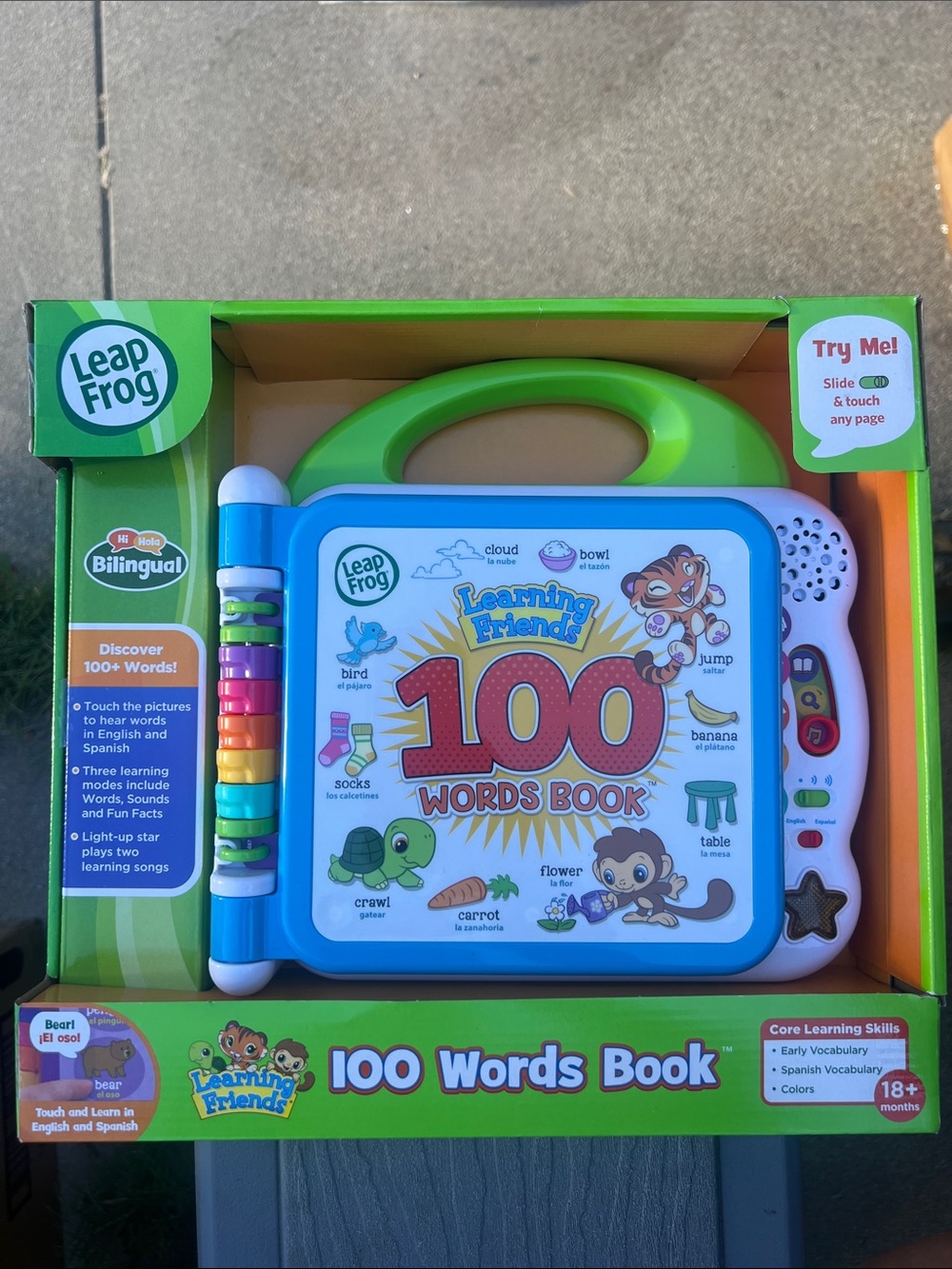 Leap frog 100 Words Book - Green/Blue